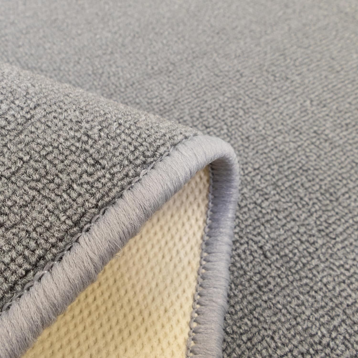 Custom Size Runner Rug Skid Resistant Backing Rug Runner Solid Grey Color Cut to Size Roll Runner Rugs (33 Feet x 32 Inch)