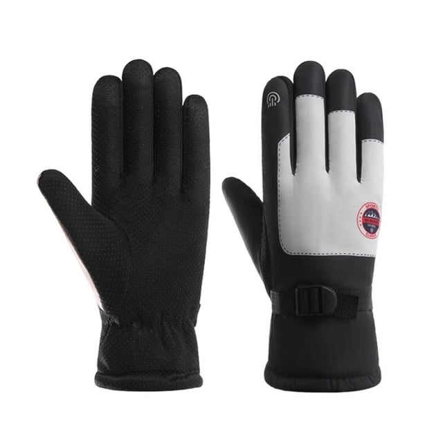 Gants d'Hiver pour Hommes et Femmes, Écran Tactile Thermique Imperméable pour Temps Froid, Prise Antidérapante et Coupe-Vent pour Conduite, Course, Cyclisme, Randonnée et Sports d'Hiver en Plein Air, Ihhxbs