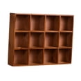thumbnail image 3 of Estante de exhibición de madera Estante flotante Estante de decoración de pared Exhibición decorativa 12 cuadrículas, 3 of 9