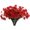 Red, variant on UV Resistant Artificial Flowers Outdoor - 12 Bundles No Fade Flowers for Garden Porch Window Box Decor, All Weather Outdoor Decorations