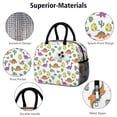 thumbnail image 4 of Womens White Cactus Dino Eggs Dinosaurs Pattern Lunch Box for Work,Insulated Lunch Bag for Women,Loncheras Para Mujer,Leakproof Adult Lunch Bag for Work,Beach,Travel,Picnic,Camping, 4 of 7