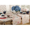 thumbnail image 4 of Fennco Styles Primavera Collection Printed Floral Design 100% Linen Table Runner, 4 of 10