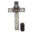 thumbnail image 5 of Rustic USA Proudly Served American Flag Great Seal Eagle Veteran Wall Cross, 5 of 6