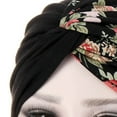 thumbnail image 3 of Travelwant Women African Turban Flower Knot Pre-Tied Bonnet Beanie Cap Headwrap, 3 of 7