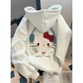 thumbnail image 3 of Hello Kitty Hoodies Lovely Vintage Sweatshirts Hoodie Amusing Unisex Tops Outerwears Blouse Cool Streetwear, 3 of 5