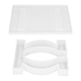 thumbnail image 2 of Molde de resina epoxi de cristal para mesa de ordenador, escritorio, manualidades, molde de silicona, decoración para el hogar y la oficina (juego de escritorio con patas en forma de O 60784), 2 of 14
