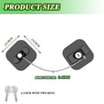 thumbnail image 2 of Refrigerator Lock, 2-Pack with 4 Keys, Child Safety Locks, Strong Adhesive for Cabinet, Freezer, and Drawer (Black), 2 of 5