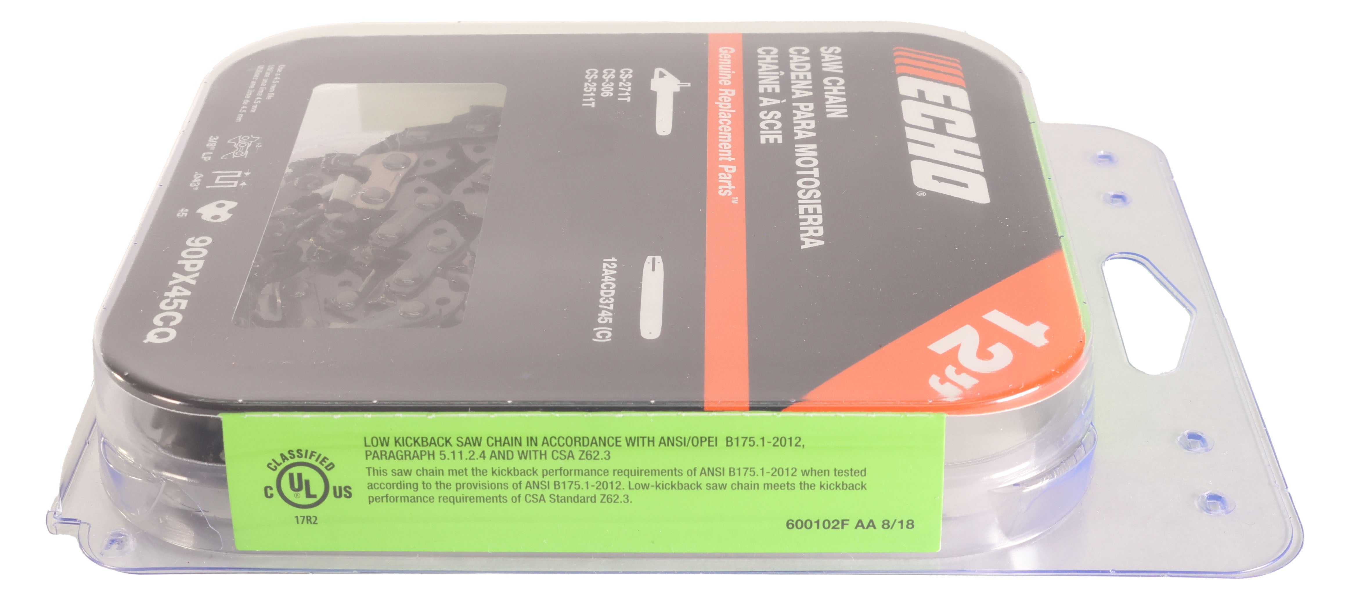 UpStart 3-Pack 18" Chainsaw Chain For Echo CS-400 & CS-440 - 0.325" .050" 72DL