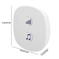 thumbnail image 3 of Wireless Plug In Door Bell Door Chime Doorbells 38 Melody 300M Range US Plug 110V, 3 of 5