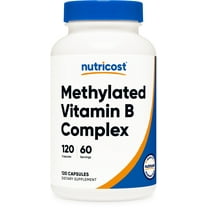 Nutricost Methylated Vitamin B Complex 120 Capsules - (60 Servings) Gluten-Free
