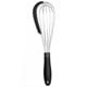 thumbnail image 1 of Silicone Whisk Scraper Combo Stainless Steel Mixing Tool for Kitchen Baking Cooking, Black, 1 of 6