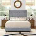 thumbnail image 3 of Crosley Furniture Reston Upholstered King Bed Slate, Multi-color, 3 of 8