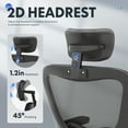 thumbnail image 6 of FLEXISPOT Ergonomic Office Chair, Mesh Computer Desk Chair with 3D Flip-up Armrests, High Back, Adjustable Headrest and Lumbar Support, Black, 6 of 7