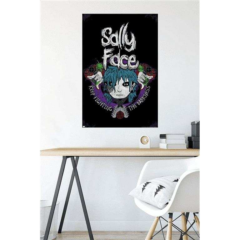 Sally Face - Crossed Guitars Wall Poster, 22.375
