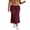 Red, variant on LMLYSoH Women's Long Floral Skirts Fashionable High Waisted Bodycon Going Out Fish Tail Mesh Skirt