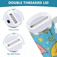 thumbnail image 5 of Cute Umbrella with Cloud 40 oz Tumbler with Handle and Straw Lid Vacuum Insulated Cup Leak-Proof for Water Iced Tea Coffee, 5 of 9