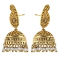 thumbnail image 1 of Crunchy Fashion Bollywood Style Traditional Indian Jewelry Chandbali Earrings for Women, 1 of 2