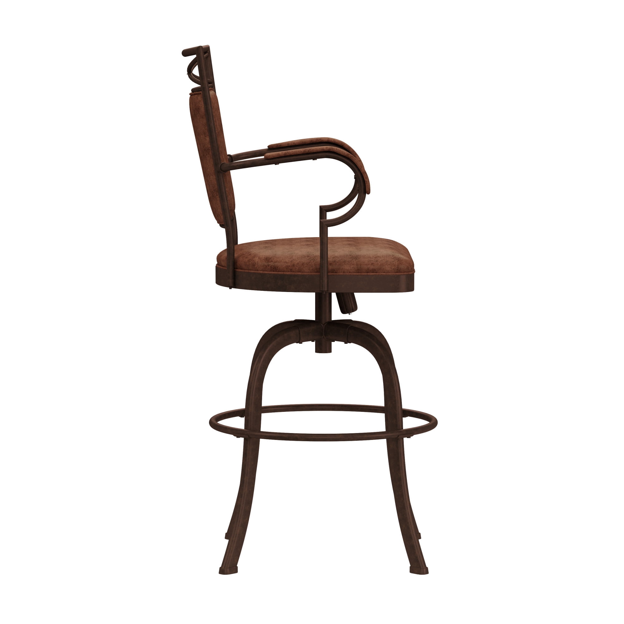 Hillsdale Furniture Bridgetown Bar Stool with Swivel, Aged Bronze