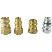Wisepick 4 Pieces Adapter Kit for conversion of R12 to R134a, R12 to R134A Retrofit Valve Fitting Kit, High and Low