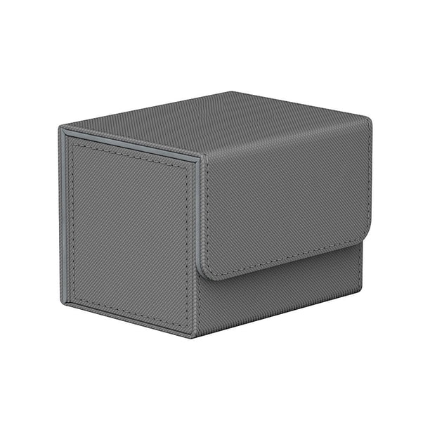 Naiovety Estuche de transporte para tarjetas de juego, contenedor de gran capacidad, funda protectora cuadrada multifuncional para niños, Almacenamiento y organización del hogar Gris