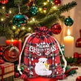 thumbnail image 6 of Yunuuuoa Reusable Cotton Drawstring Gift Bags Christmas Treat Pouch Holiday Party Favors Ecofriendly Wrapping for Cookies Candy Small Gifts Festive Plaid Design, 6 of 6