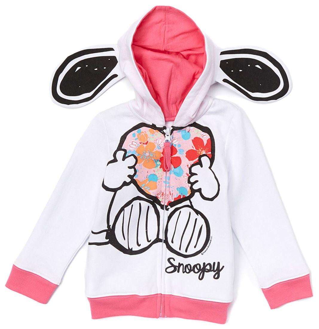 Freeze Toddler Snoopy Fleece Zip Hoodie Apparel Zip Hoodie White