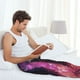 thumbnail image 5 of Fotbe Neon Futuristic Dragon Pantalones de Pijama para Hombre, Pantalones de Dormir, Pantalones de Casa con Cintura Ajustable y Bolsillos-Medium, 5 of 6