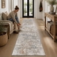 thumbnail image 5 of SIXHOME 2' x 8' Washable Runner Rug, Farmhouse Abstract Non-Slip Carpet,Soft Neutral Indoor Rug for Hallway, Bedroom, Bedside, Laundry Room & Kitchen, Taupe, 5 of 7