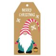 thumbnail image 1 of Fiudx Etiquetas para Regalo de Navidad, Diseño de Enanito, Papel Kraft, Juego de 100 Piezas, Decoración Navideña, Imprescindible para Envolver Regalos, Versátiles para Fiestas y Bodas, Tamaño de 3 X, 1 of 1
