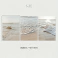 thumbnail image 3 of 3pcs Boho Neutral Beige Seaside Beach Coastal Scenery Canvas Wall Art Prints, Ocean Poster, Modern Art, Sunset Seaside Print, Natural Scenery Wall Decor, Ideal Gift for Bedroom Living Room Corridor,, 3 of 4