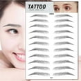 Demete Easy to Operate Eyebrow Sticker Waterproof HairLike 3D Long