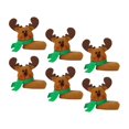 thumbnail image 1 of 6 uds alce Santa Claus bebidas marcadores decorativos taza decoración encantos ornamento conjunto duradero para vacaciones Otro SOLEDAD beber marcadores, 1 of 7