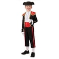 thumbnail image 5 of Vestido de baile español para niñas y niños, disfraz de bailarín español para niños, traje de torero, pantalones y parte superior para cosplay, fiesta de carnaval y Halloween, 5 of 5
