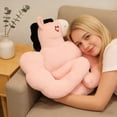 thumbnail image 3 of ICQOVD Coussin Éducatif Cheval Musclé en Peluche Coussin Animal Drôle, 3 of 8