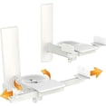 thumbnail image 1 of Soporte de pared para altavoz FDM universal, un par (blanco), 1 of 6