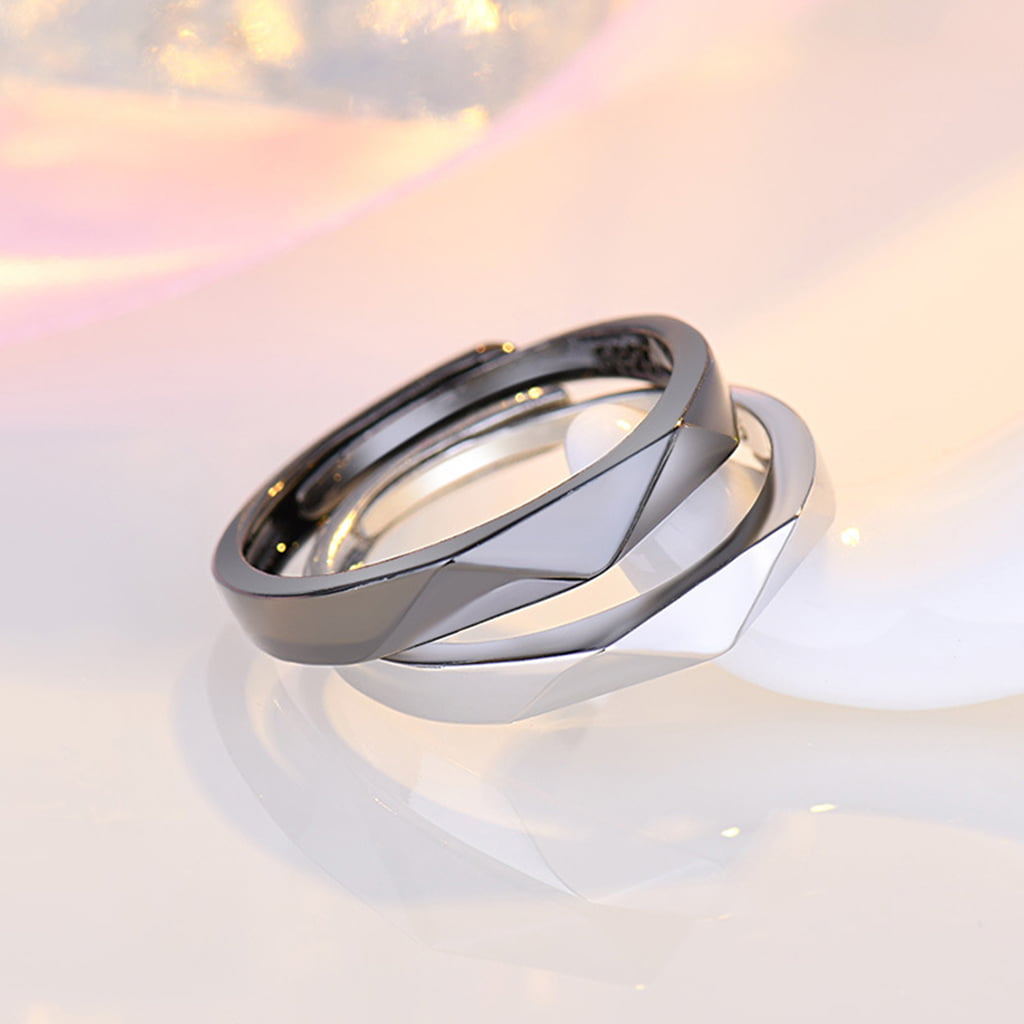 Buy Zavya Mushy 925 Silver Couple Rings Adjustable Online