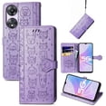 thumbnail image 1 of Funda Cartera FOXDOCK para OPPO A78 , Flip PU con Relieve de Gatos y Perros, Tarjetero y Soporte, 1 of 6