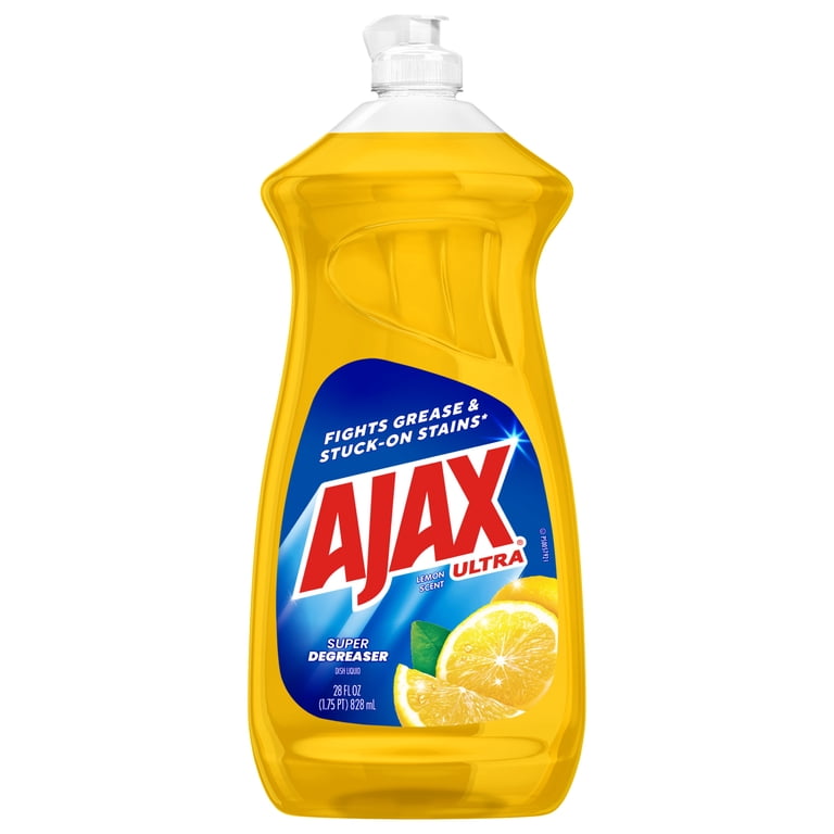 Ajax, Ultra Liquid Dish Soap, 28 Fl Oz, Lemon Scent - Walmart.com