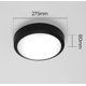 thumbnail image 1 of Luz de techo LED impermeable, lámpara de techo LED IP65 para sala de estar, baño, oficina, terraza exterior y más (18w + luz blanca I), 1 of 5