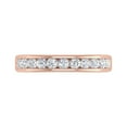 thumbnail image 3 of 1/2 Carat Channel Set Diamond Wedding Band Ring in 14K Rose Gold (Ring Size 4.75) (SI1-SI2 Clarity), 3 of 6