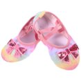 thumbnail image 1 of WORGEOUS 1 par de zapatos de ballet para niñas, zapatos de baile con lazo, zapatos de práctica de Ballet para niños, zapatos de baile, 1 of 9