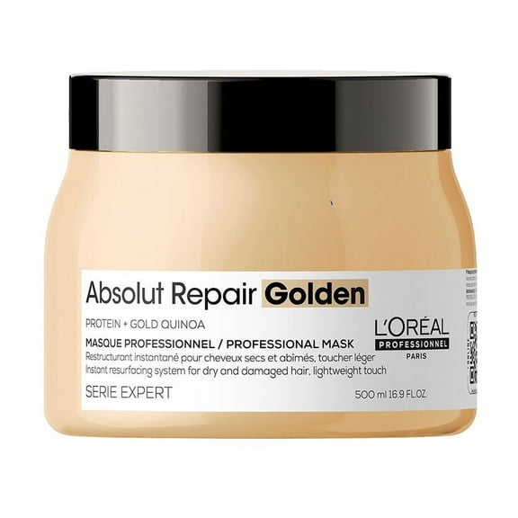 L'Oreal SerieExpert Gold Quinoa Protein Absolut Repair GOLDEN Masque - 16.9 oz