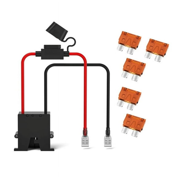 Wire Harness Connector for Power Wheel 12-Volt SLA Battery, with 5 Pcs 40A Fuses, Also Batteries F2 Terminals
