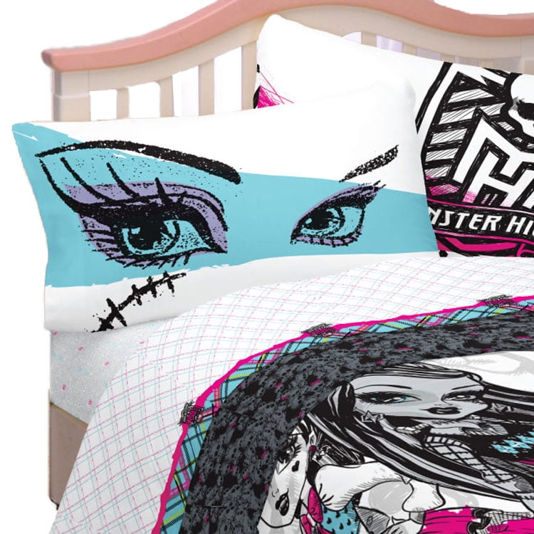 Monster High Bed Sheet Set Freaky Fashion Bedding Accessories Walmart