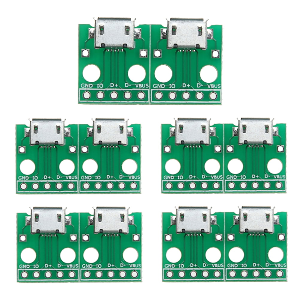 Adaptador convertidor MICRO USB a DIP conector hembra de 5 pines tipo B ...