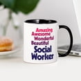 thumbnail image 3 of CafePress - Amazing Awesome Wonderful - 11 oz Ceramic Mug - Novelty Coffee Tea Cup, 3 of 4