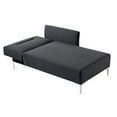 thumbnail image 5 of US Pride Furniture Ella Contemporary Fabric Upholstered Right Facing 2-Piece Sleeper Sectional Sofa, Black, 5 of 5