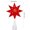 A-A, variant on Christmas Star Tree Topper, 11.4" 8-Point Glitter Sparkle Three-dimensional Star Ornament with Lights, Shining Xmas Tree Ornaments Home Decor