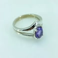 thumbnail image 3 of Navya Craft Amethyst Oval 925 Sterling Silver Handmade Women Statement Ring, Purple Gem Stone Ring Size 7.5, 3 of 6