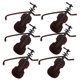 thumbnail image 5 of 6 piezas de violín en miniatura, figuritas de violín, estatuas de instrumentos musicales de plástico, adornos decorativos para árbol de Navidad, colgantes para colgar., 5 of 7